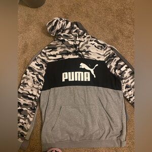 black and grey hoodie